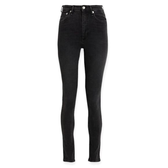 Rag & Bone Black High-Rise Skinny Jeans | Size 27 - Picture 3 of 6